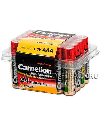 Батарейки Camelion Plus LR3, AAA, 24 шт.