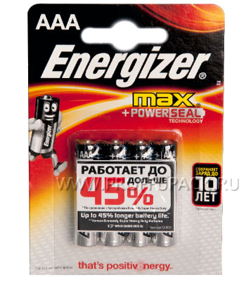 Батарейки Energizer Max LR3 ААА, 8 шт.