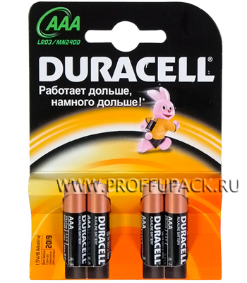 Батарейки Duracell LR3, тип ААА, 12 шт. 