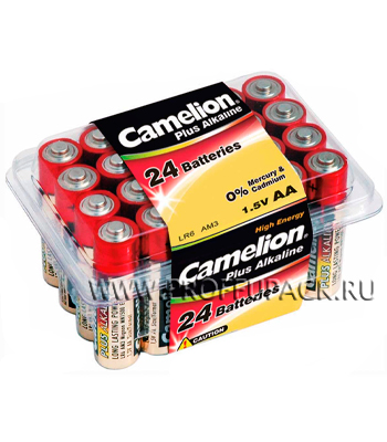 Батарейки Camelion Plus LR6, AA, 24 шт.